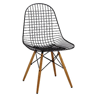 Vitra Eames DKW Wire Chair Black / Light Maple